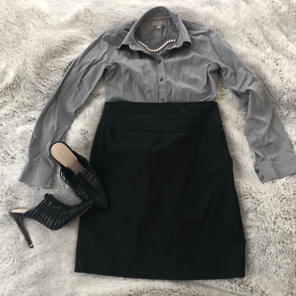 Banana Republic pinstripe skirt